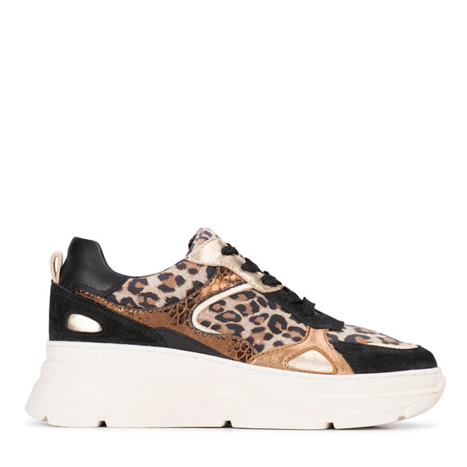 Turnschuhe Jana Schwarz Leopard