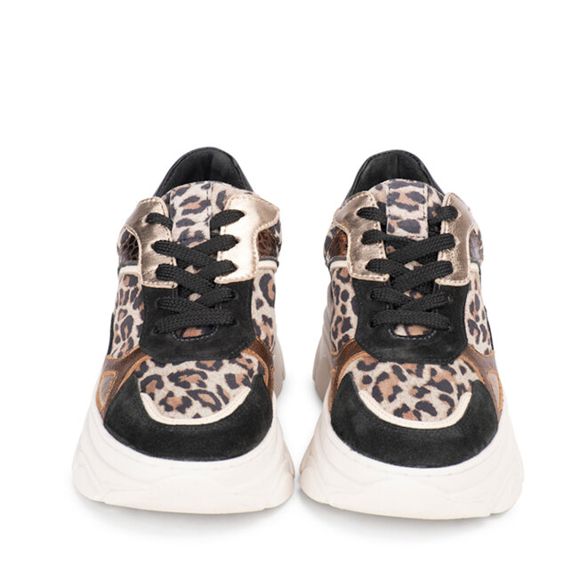 Sneakers Jana Zwart Leopard