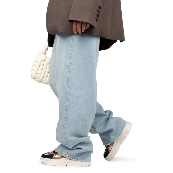 Sneakers Jana Zwart Leopard