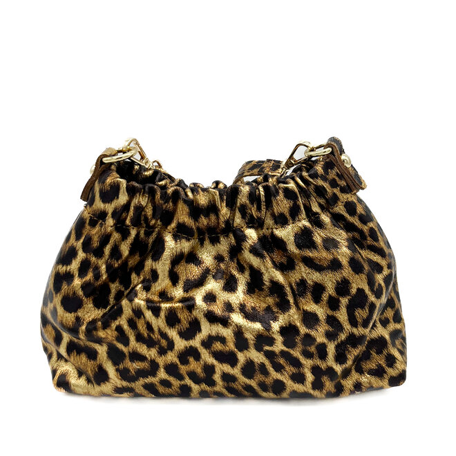 Crossbody Tasje Leopard Metallic