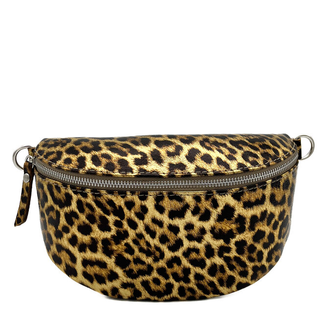 Heup Tasje Leopard Metallic