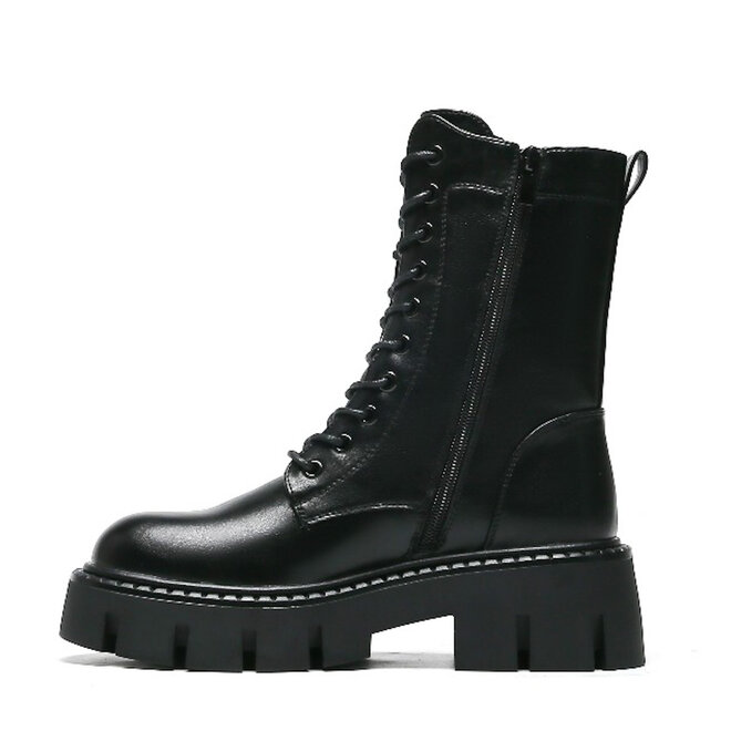 Veterboots Zwart BB Gesp