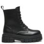 Veteranenstiefel Schwarze Plateausohle