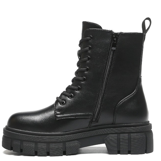 Veterboots Zwart Plateau Zool