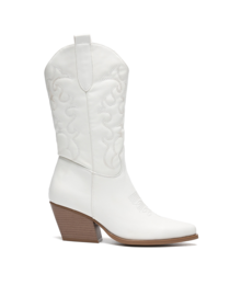 Cowboylaarzen  Wit Stiksels