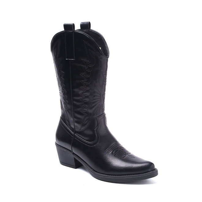 Cowboystiefel Schwarz
