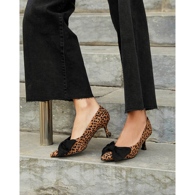 Heels Leopard Suedine Strik