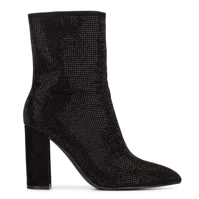 Stiefeletten Schwarz Lauren Rhinestone