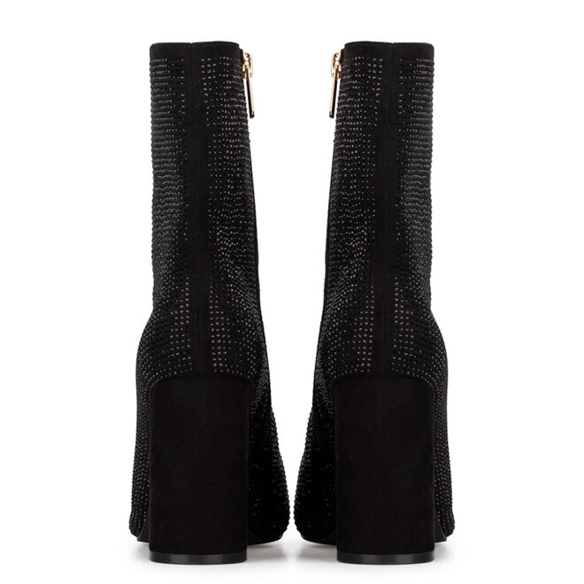 Stiefeletten Schwarz Lauren Rhinestone