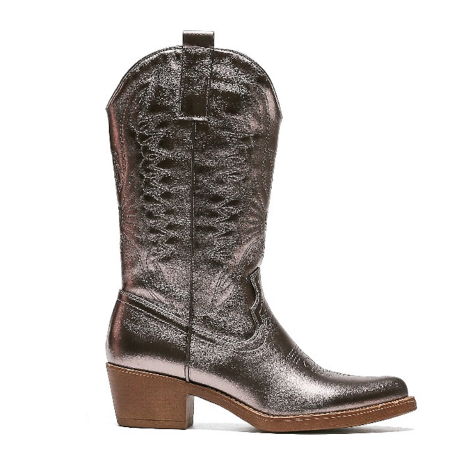 Cowboy-Stiefel Gun Metallic-Nähte