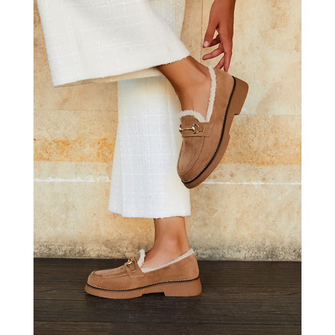 Loafer Khaki Suedine Teddy
