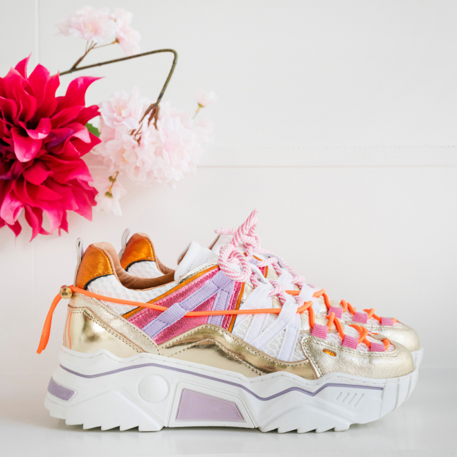 DWRS sneakers ORION metallic Champagne / Pink
