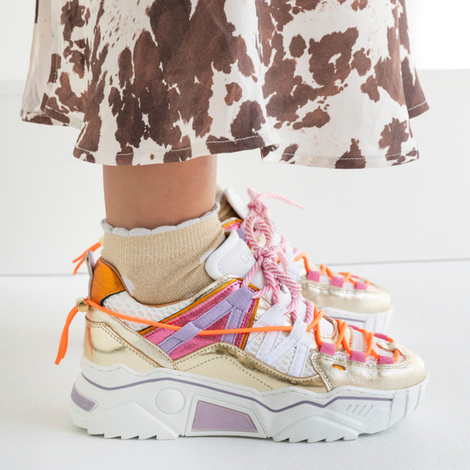 DWRS sneakers ORION metallic Champagne / Pink