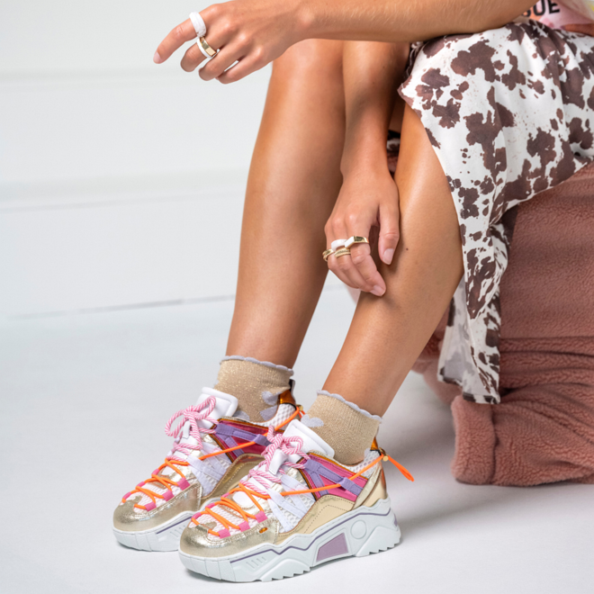 DWRS sneakers ORION metallic Champagne / Pink