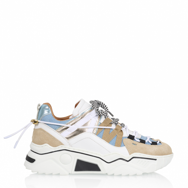 DWRS Turnschuhe ORION denim Sand / Jeans