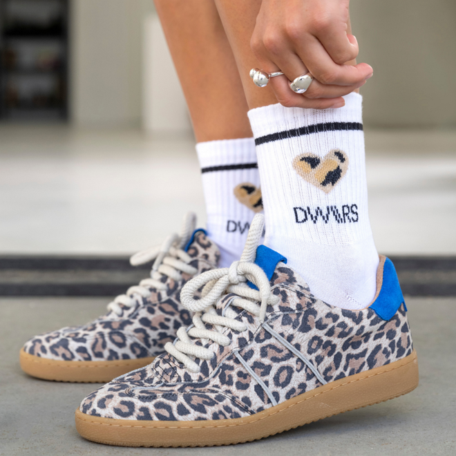 DWRS sneakers POONA leopard Kobalt