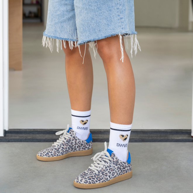 DWRS sneakers POONA leopard Kobalt