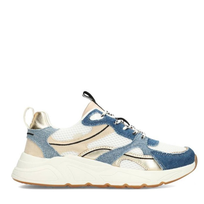 Turnschuhe Weiß Kae Jeans Blau