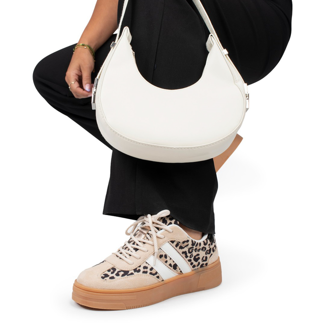 Sneakers Beige Lily Leopard