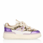 DWRS Turnschuhe WALTON leopard Sand - Lila