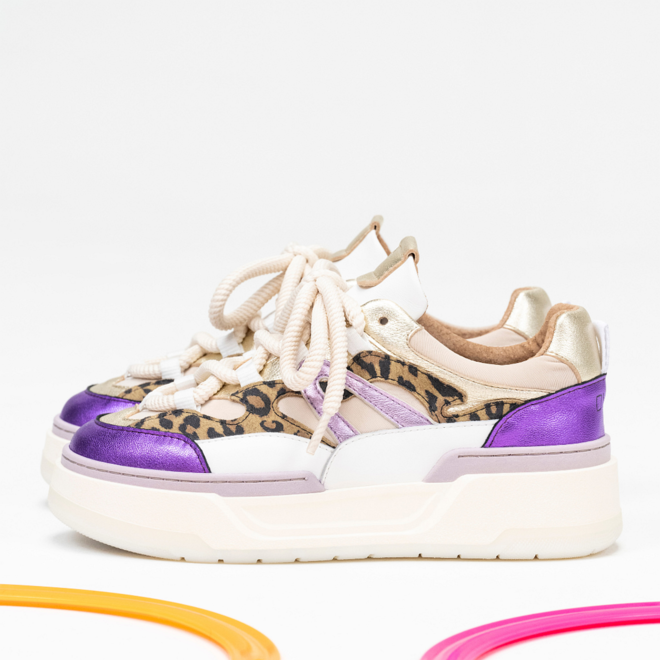 DWRS sneakers WALTON leopard Sand - Purple