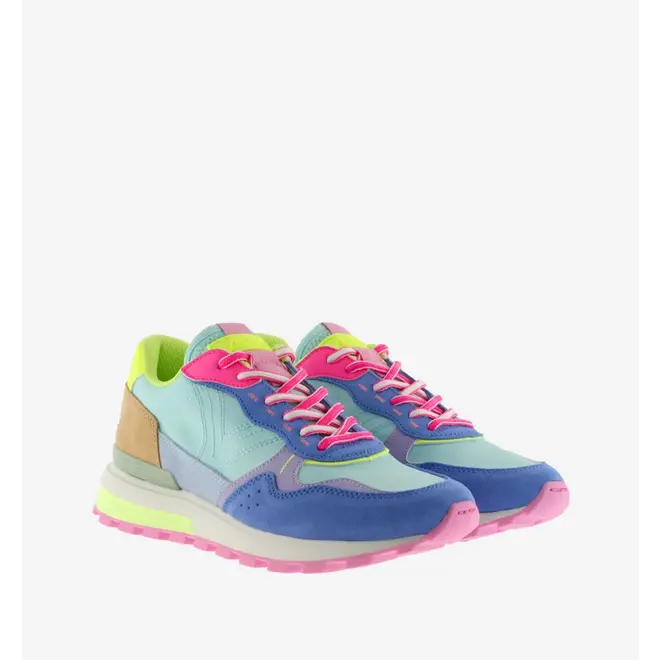 Sneakers Luna Nylon Multicolor Split Leather
