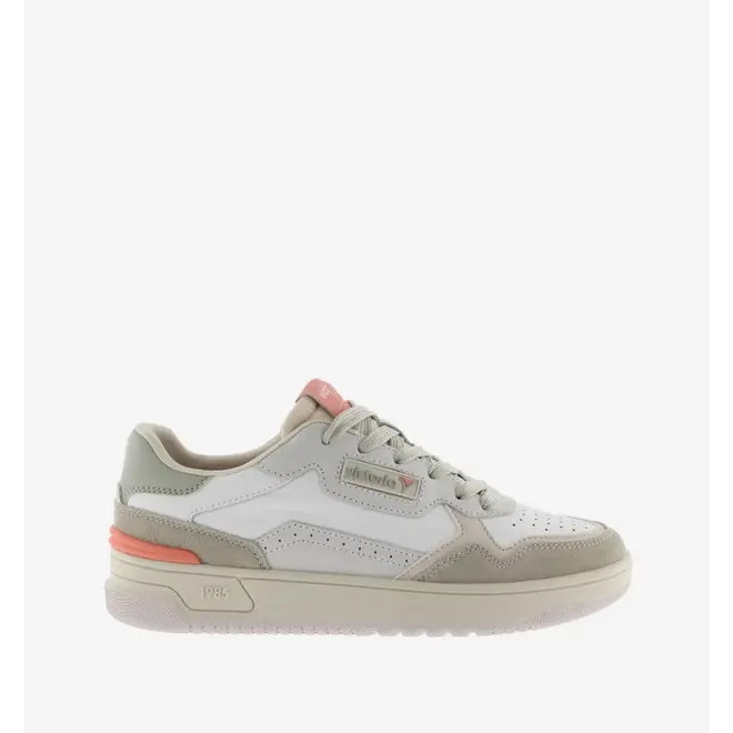 Sneakers White Casual Patch C80 Beige
