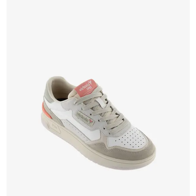 Sneakers White Casual Patch C80 Beige