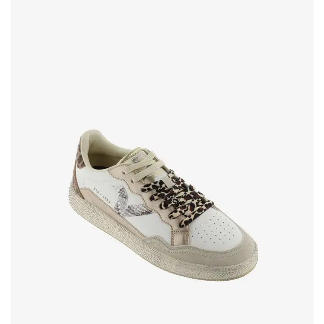 Sneakers White Smash Leopard mix