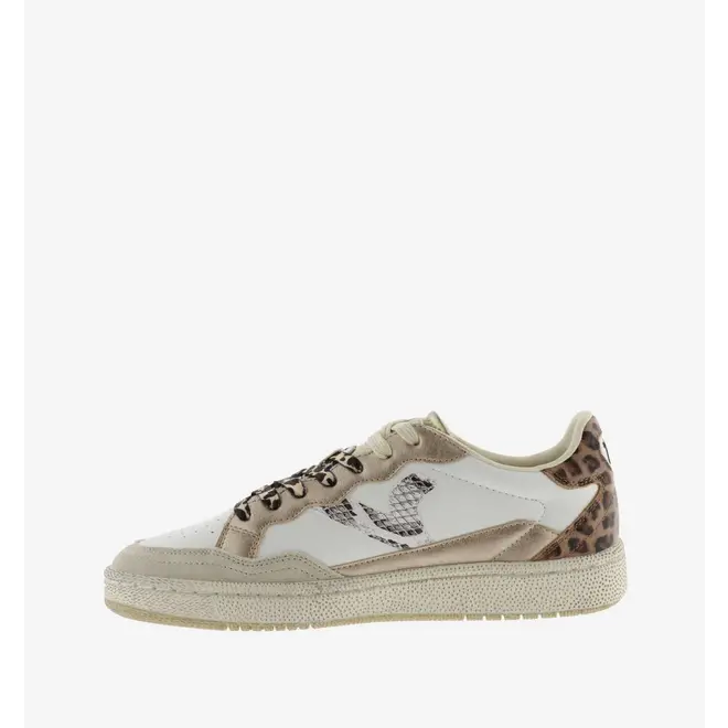 Sneakers White Smash Leopard mix