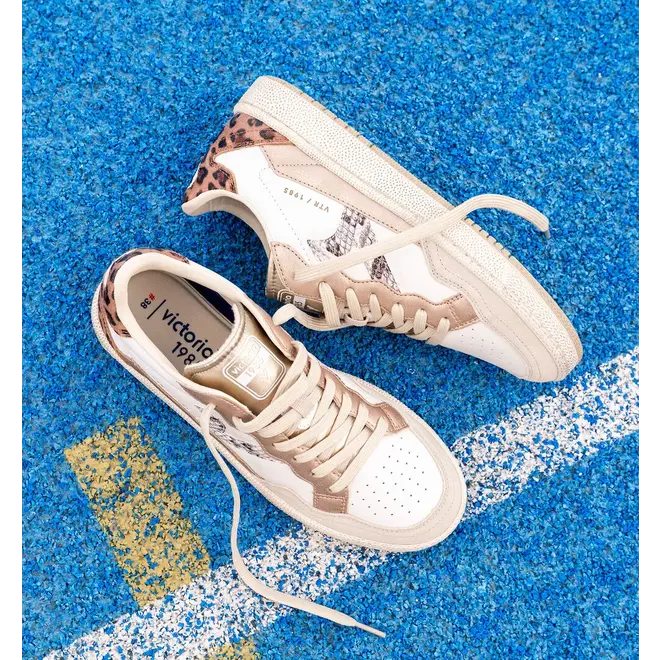 Sneakers White Smash Leopard mix