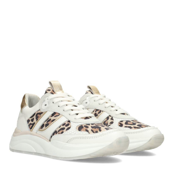 Sneakers Wit Charu Leopard