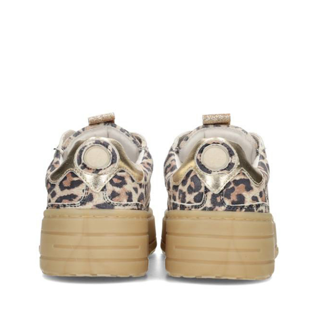 Sneakers Goud Anemone Leopard