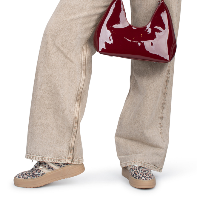 Sneakers Goud Anemone Leopard
