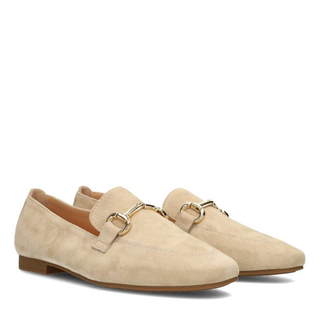 Loafers Beige Wildleder Odette