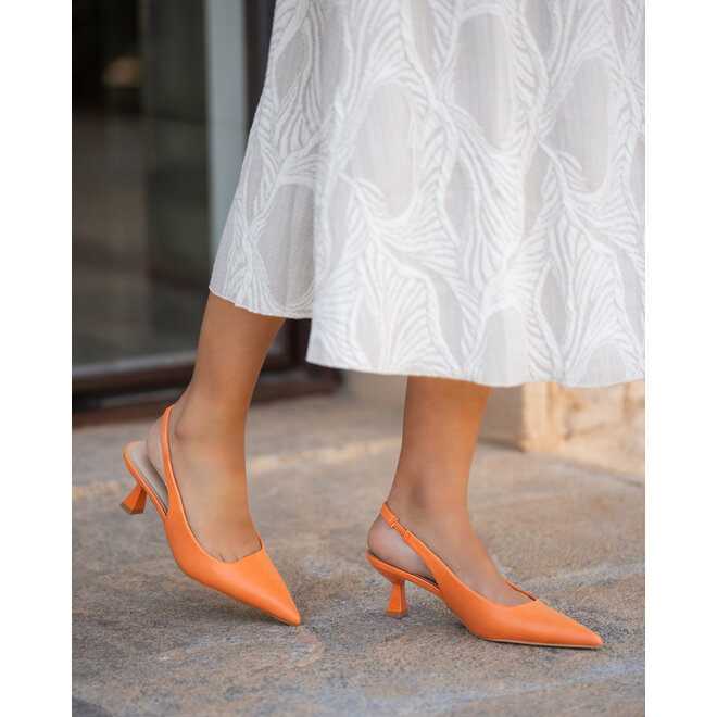 Slingback Heels Orange