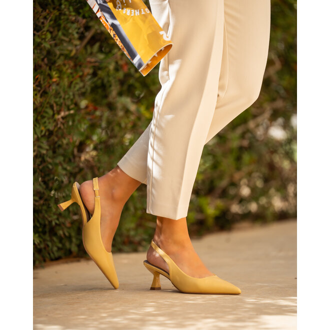 Slingback Heels Geel