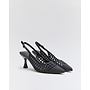 Slingback Schwarz Offen