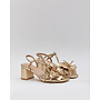 Sandalen mit Absatz Gold Flower