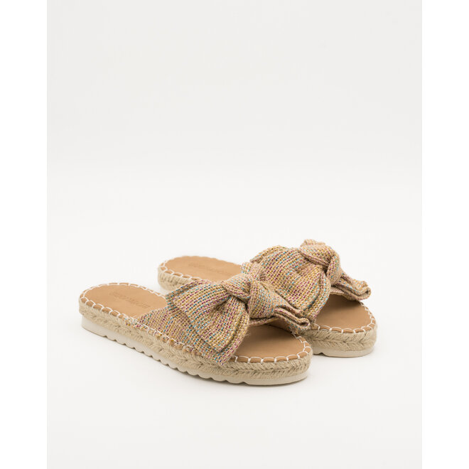 Pantoffeln Farben Canvas Schleife