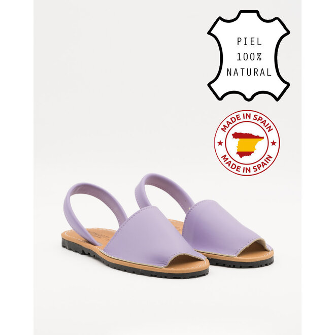 Sandaal slippers Lila Leer