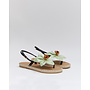 Sandalen Hellgrün Blume