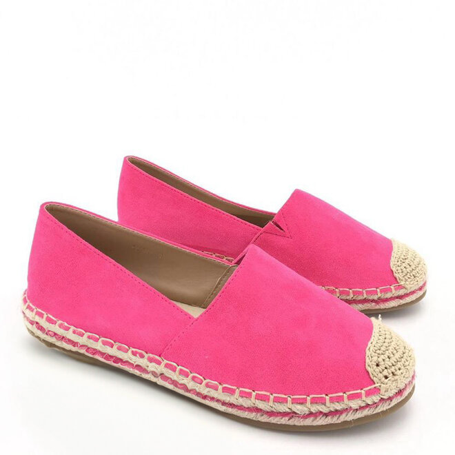Espadrilles Fuchsia veloursleder