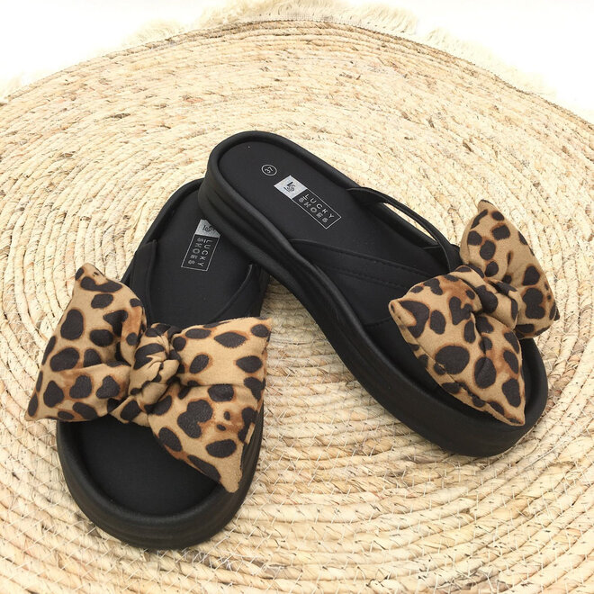 Flip-Flops Schwarz Schleife Leopard