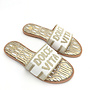 Pantoffeln Gold Weiß Dolce Vita