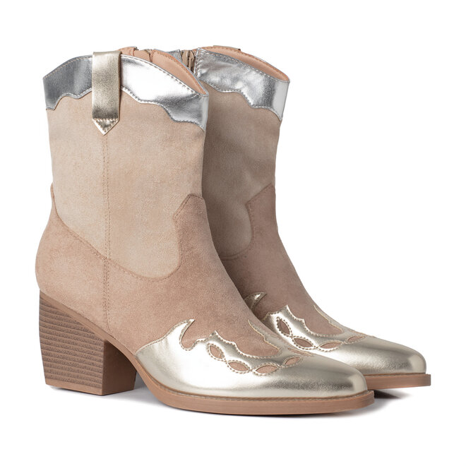Cowboylaarzen Goud Metallic Kort