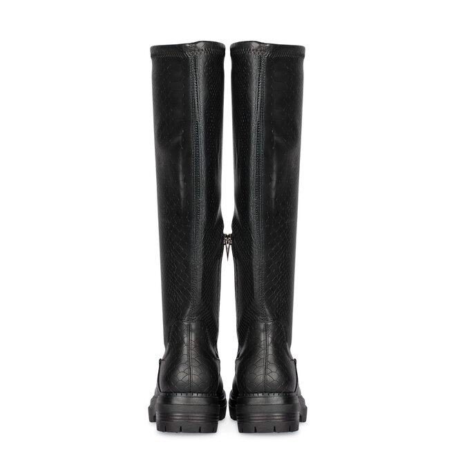 Stretchstiefel Schwarz Cybele Boots Print