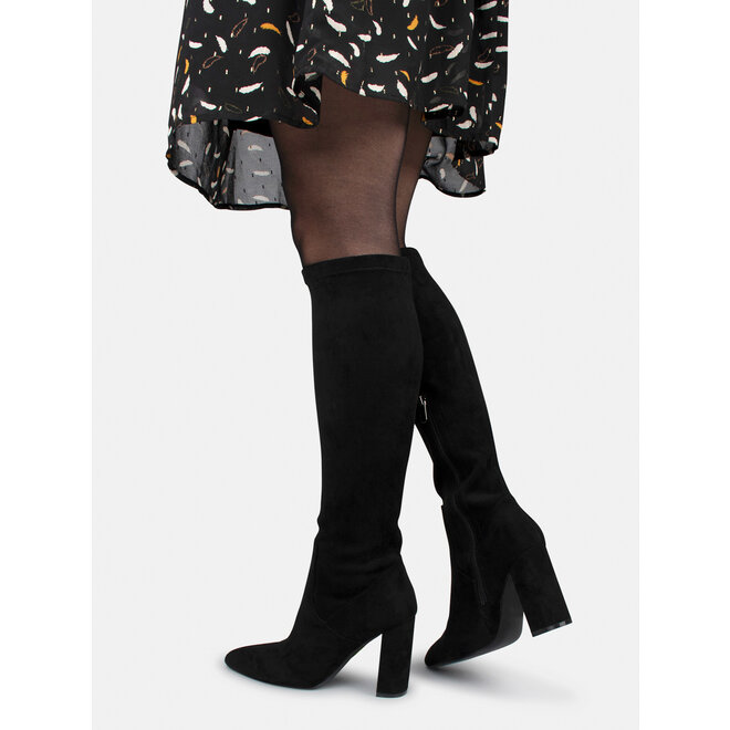 Stretchstiefel Schwarz Suedine Cybele Boots - Copy