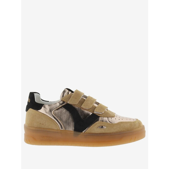 Sneaker Bronze Metallic Spiltleder