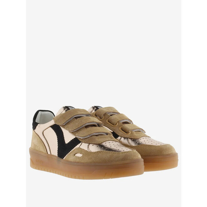 Sneaker Bronze Metallic Spiltleder